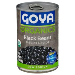 Goya Organics Low Sodium Black Beans - 15.5 oz