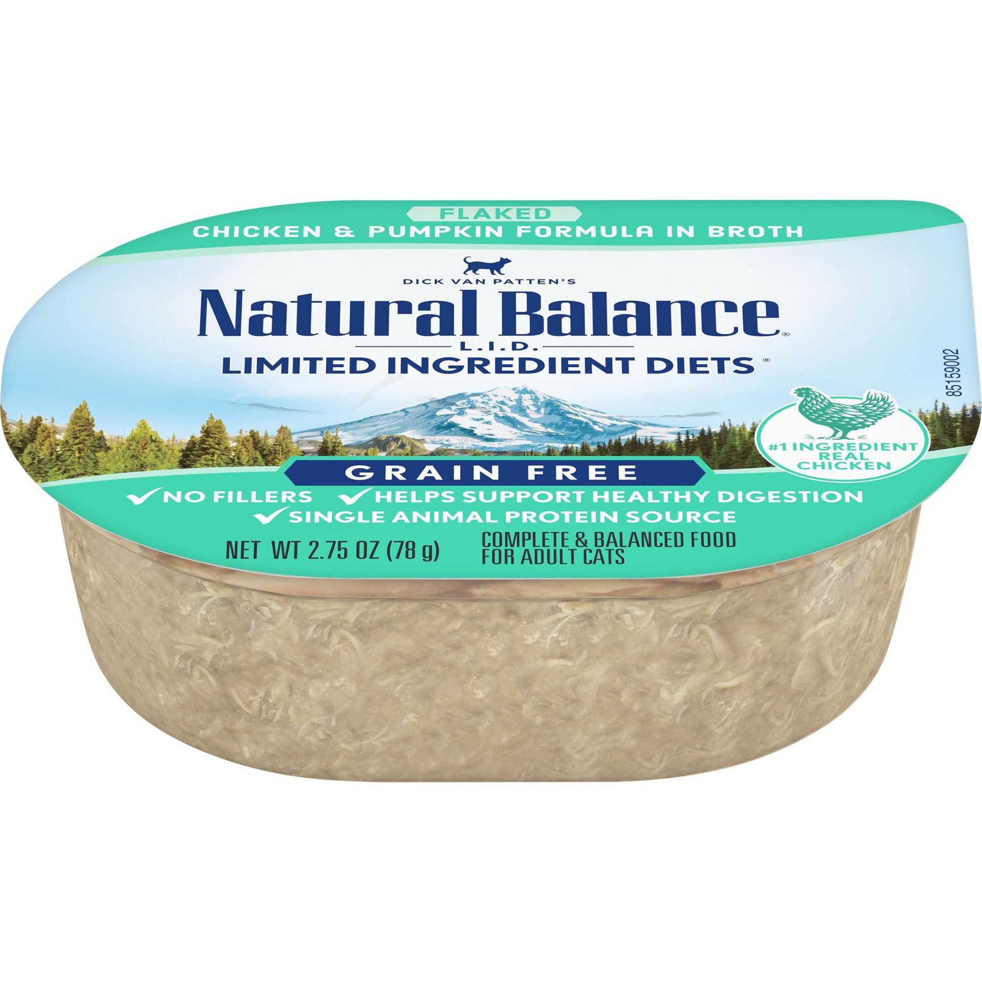 slide 1 of 6, Natural Balance L.I.D. Limited Ingredient Diets Chicken & Pumpkin Formula in Broth Wet Cat Food, 2.75 oz. tub, 2.75 oz