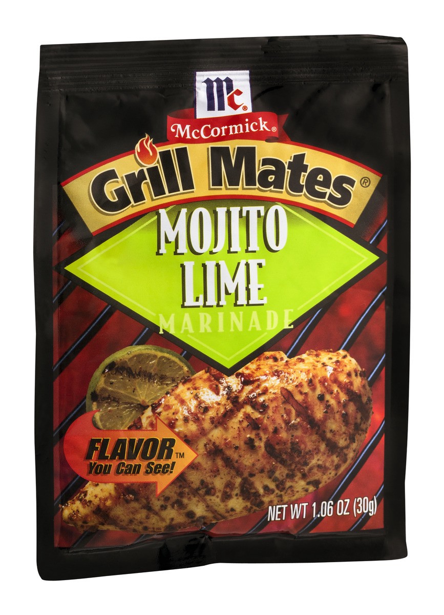 slide 5 of 9, McCormick Grill Mates Marinade Mix - Mojito Lime, 1.06 oz