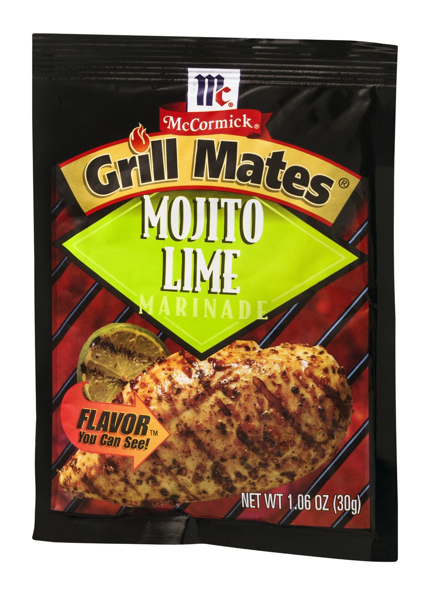 slide 6 of 9, McCormick Grill Mates Marinade Mix - Mojito Lime, 1.06 oz