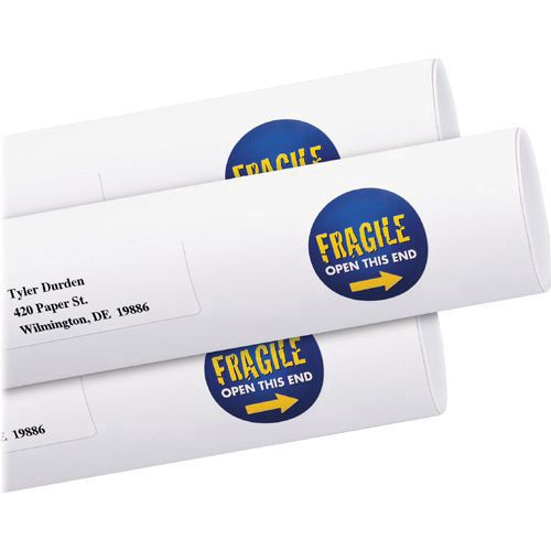 slide 5 of 10, Avery Permanent High-Visibility Labels, 8293, Round, White, 400 ct; 1.5 in