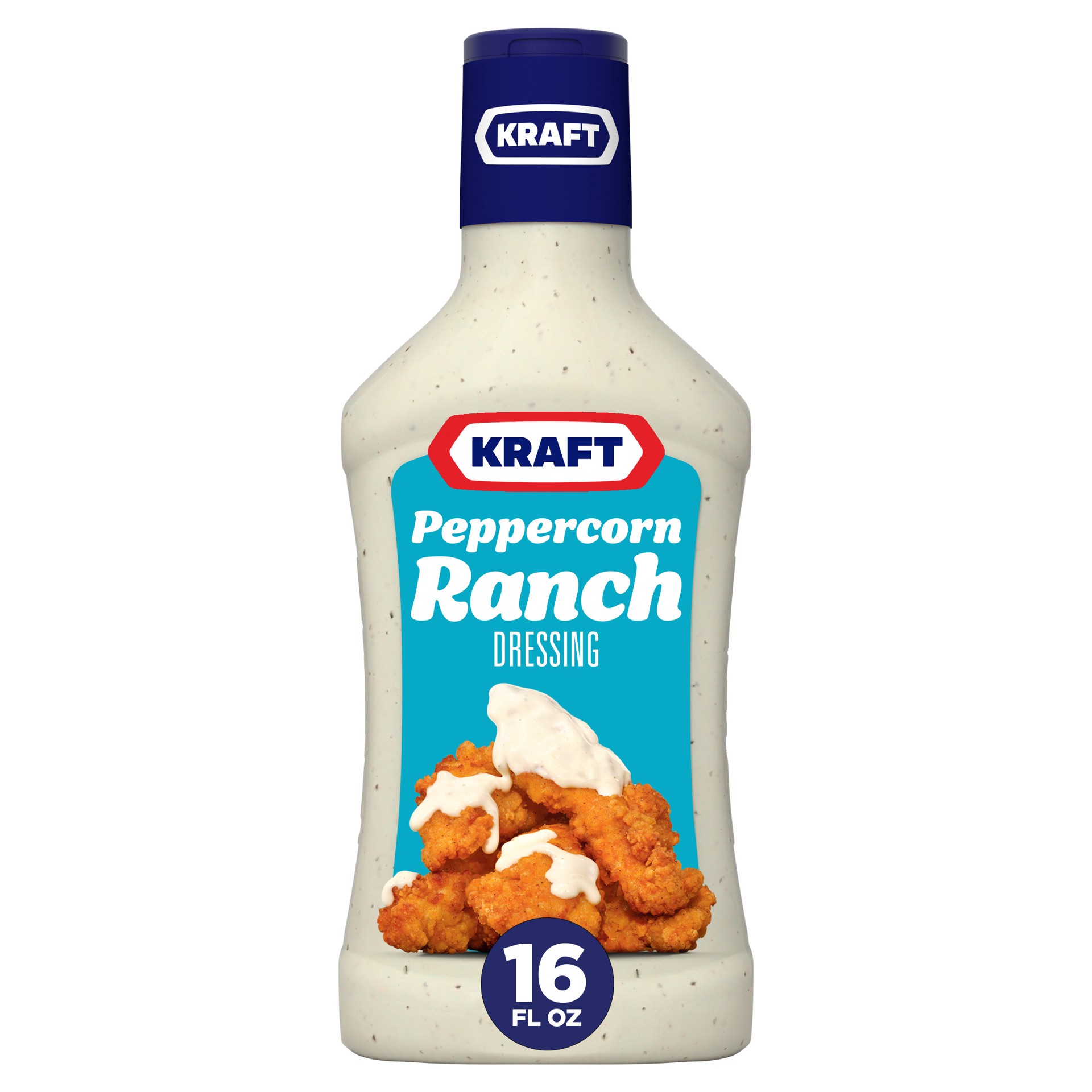 slide 1 of 9, Kraft Peppercorn Ranch Salad Dressing, 16 fl oz Bottle, 16 fl oz