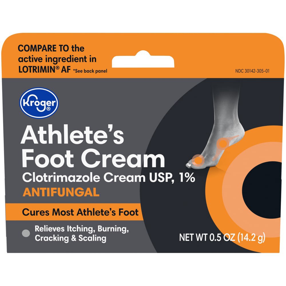 slide 4 of 4, Kroger Athlete's Foot Cream, 0.5 oz