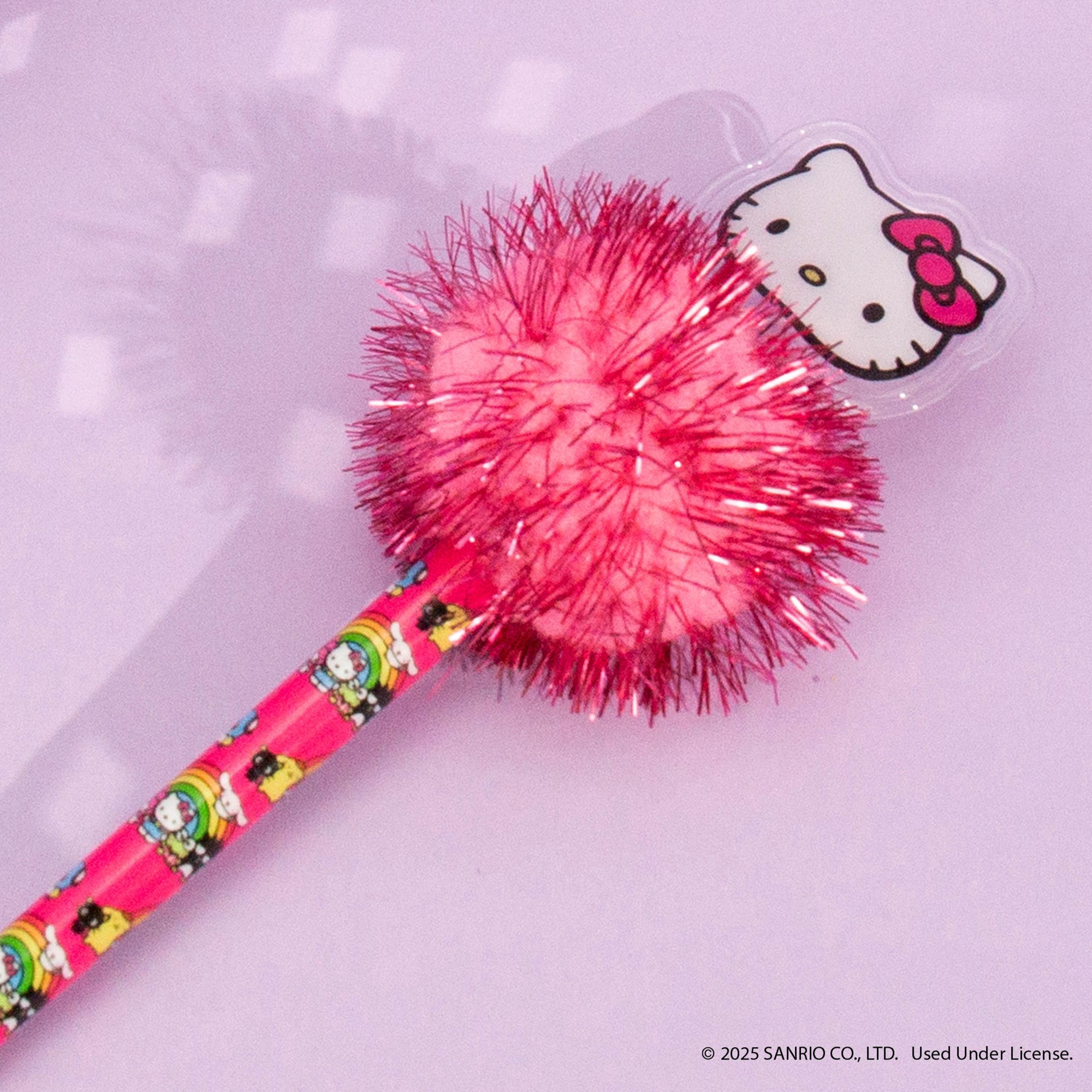 slide 2 of 5, Hello Kitty & Friends Novelty Pom Pen, 7 in