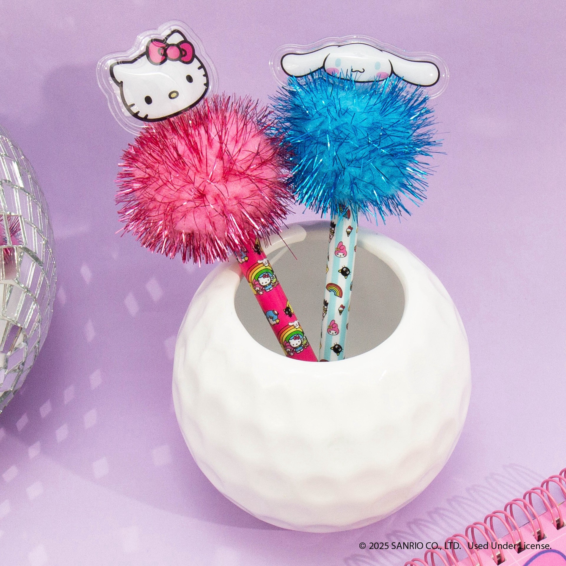 slide 4 of 5, Hello Kitty & Friends Novelty Pom Pen, 7 in