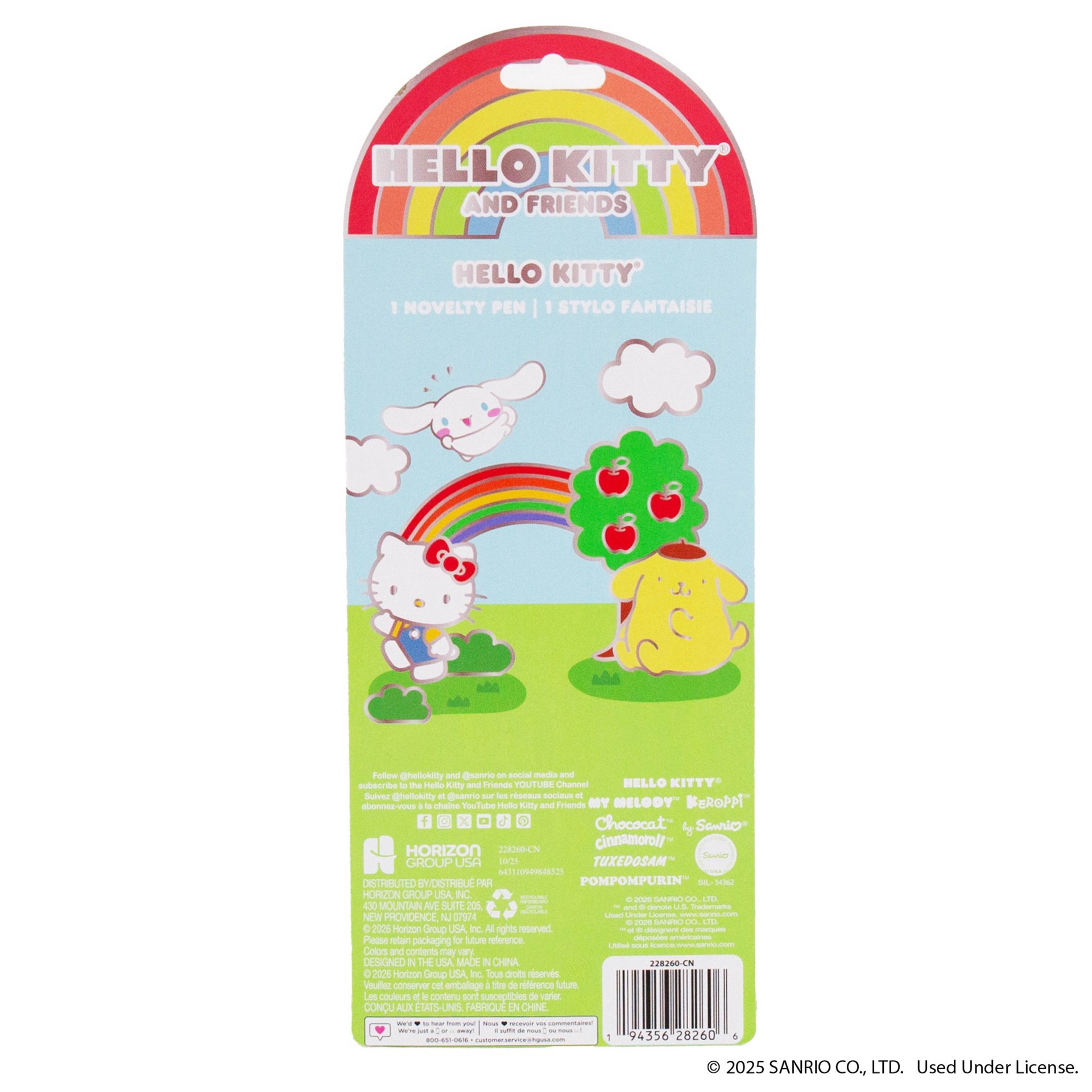 slide 5 of 5, Hello Kitty & Friends Novelty Pom Pen, 7 in