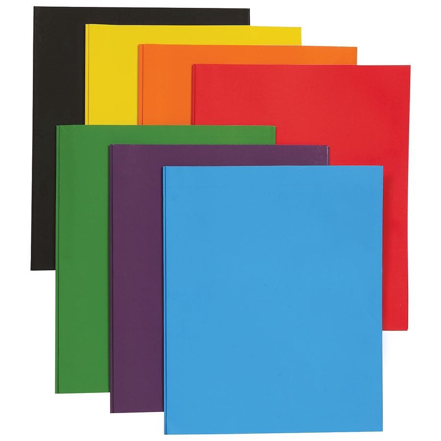 slide 2 of 3, Wexford Two Pocket Folder Portfolio With Prongs Assorted, letter 1 ct