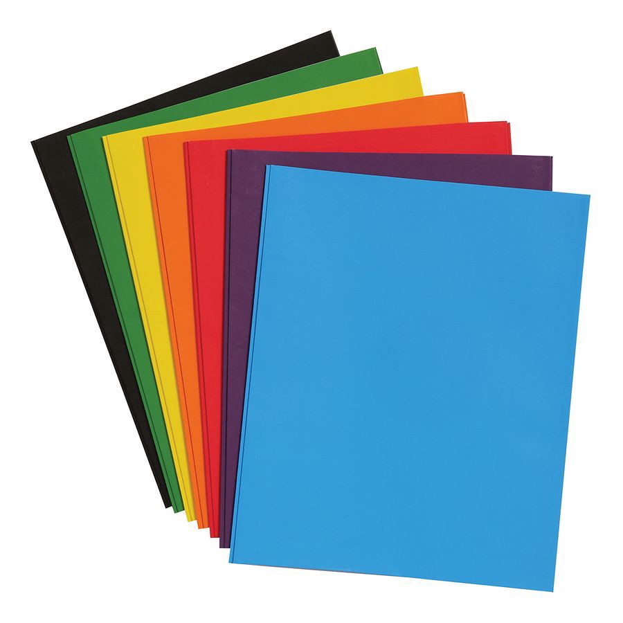 slide 3 of 3, Wexford Two Pocket Folder Portfolio With Prongs Assorted, letter 1 ct