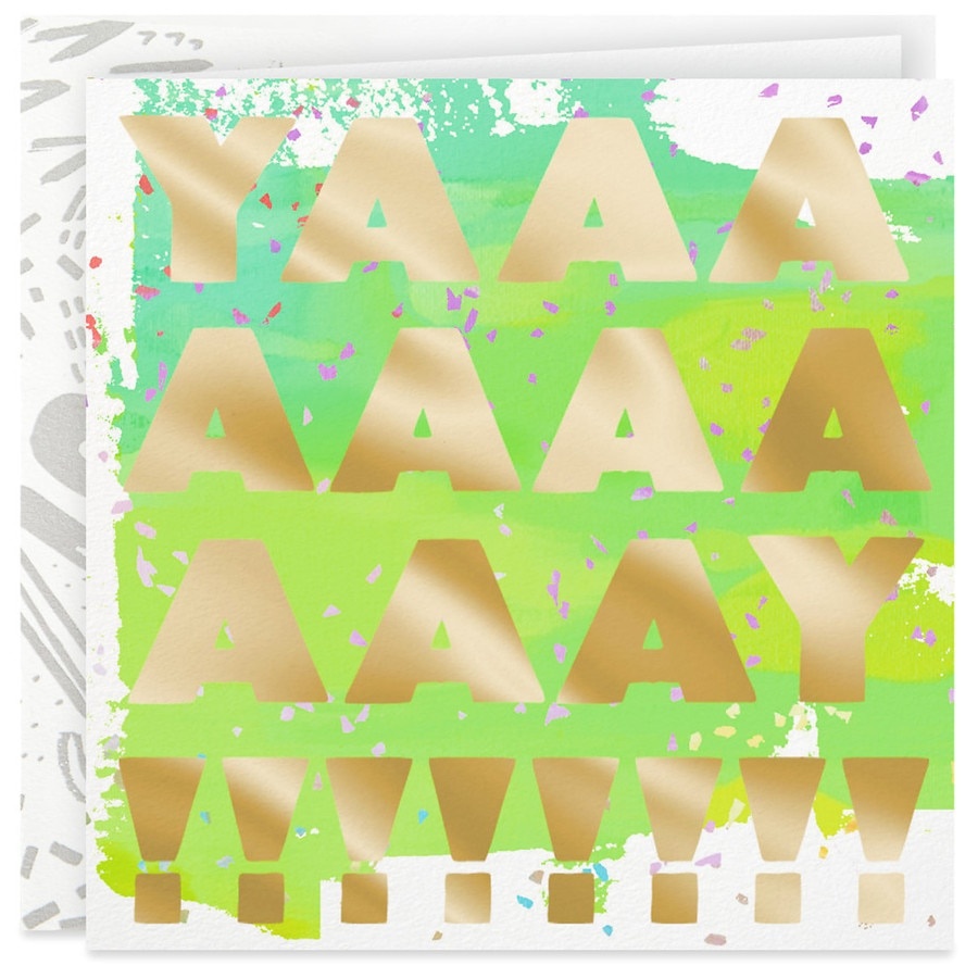 slide 1 of 1, Good Mail Card for Birthday, Graduation, Congratulations (Yay! Confetti) (CN007), 1 ct