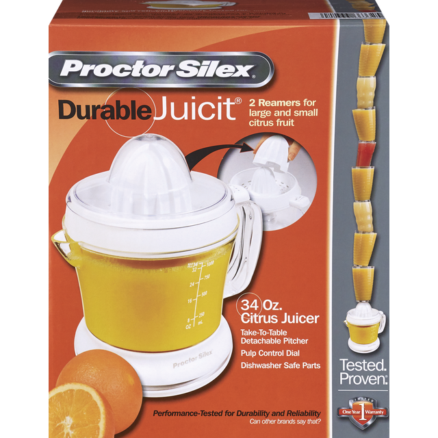 slide 1 of 4, Proctor Silex Juicit Citrus Juicer, 34 oz