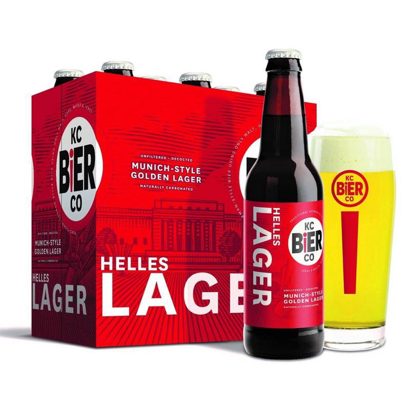 slide 1 of 2, KC Bier Co KC Bier Helles Munich-Style Golden Lager Beer - 6pk/12 fl oz Bottles, 6 ct; 12 oz