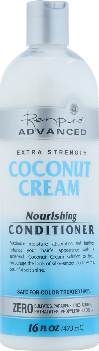 slide 4 of 13, Renpure Advanced Extra Strength Coconut Cream Nourishing Conditioner 16 fl oz, 16 fl oz