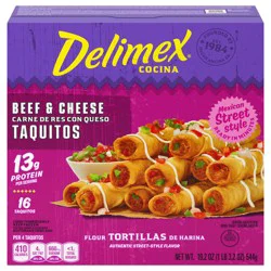 Delimex Beef & Cheese Taquitos Frozen Snacks, 16 ct Box