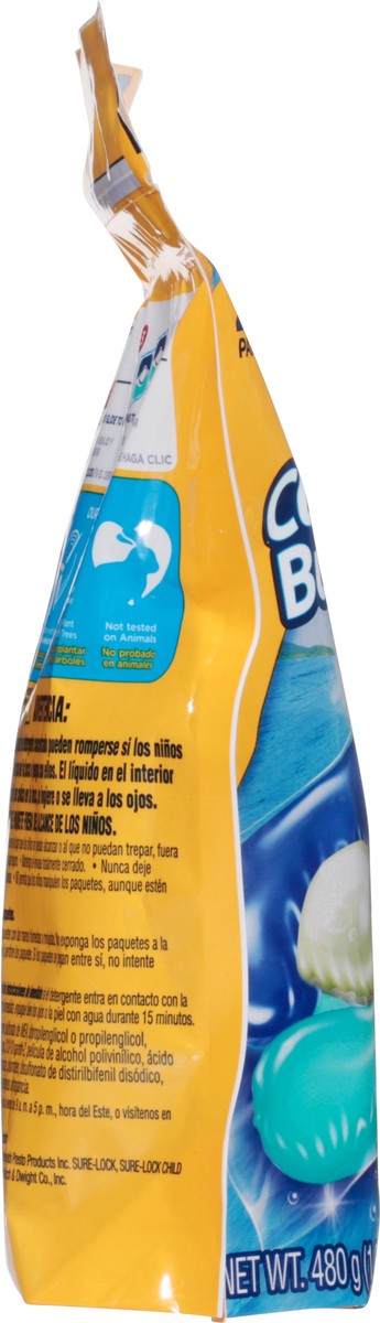 slide 7 of 10, ARM & HAMMER Clean Burst 5-in-1 Laundry Detergent Power Paks, Powerfully Clean, Clean Burst Scent, 24 Count, 24 ct