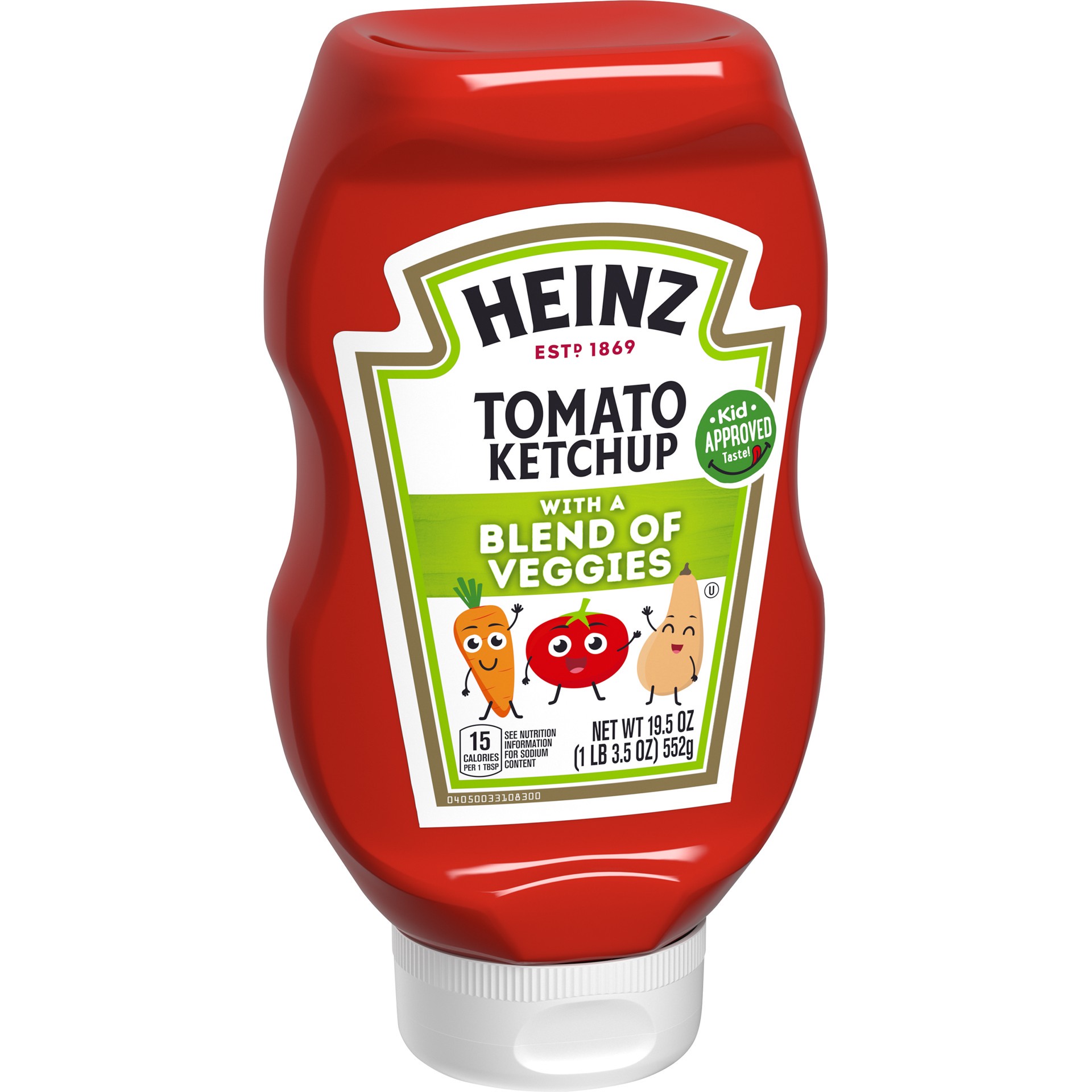slide 6 of 9, Heinz Tomato Ketchup with a Blend of Veggies Bottle, 19.5 oz