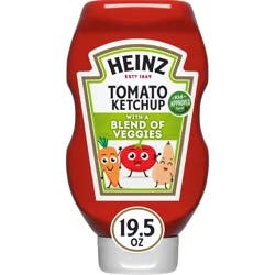 Heinz Tomato Ketchup with a Blend of Veggies, 19.5 oz