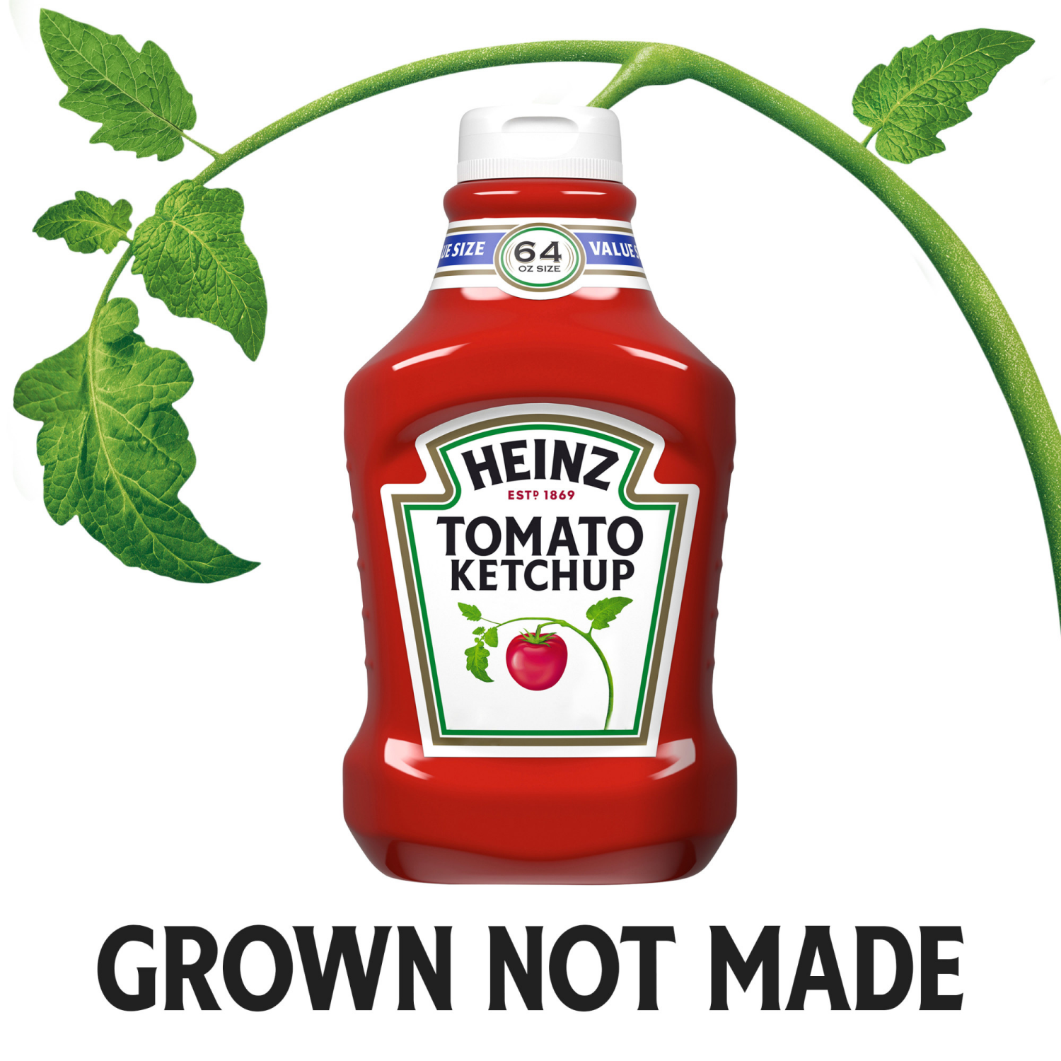 slide 8 of 8, Heinz Tomato Ketchup, 64 oz Bottle, 64 oz
