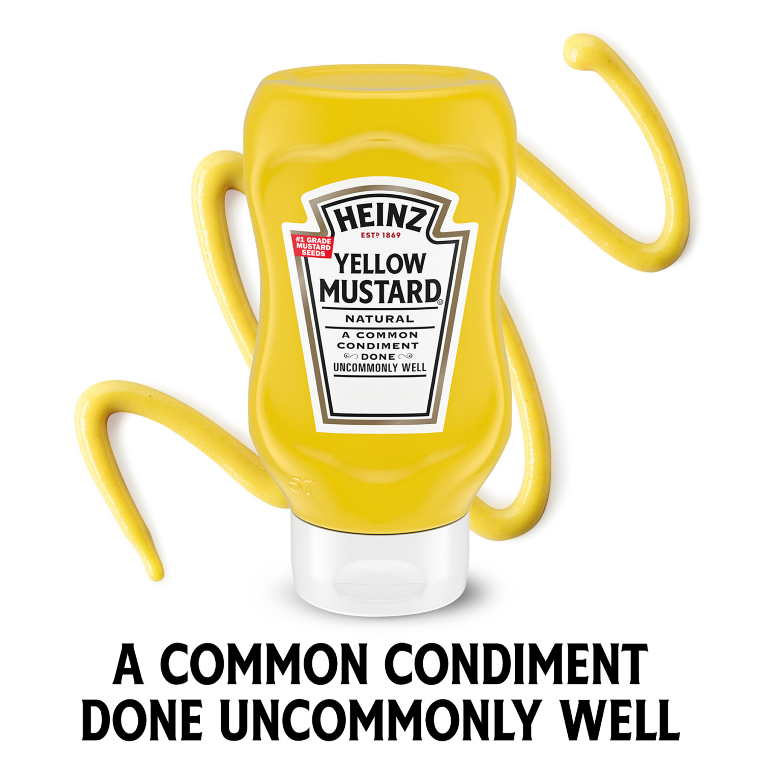 slide 2 of 8, Heinz Yellow Mustard, 8 oz Bottle, 8 oz