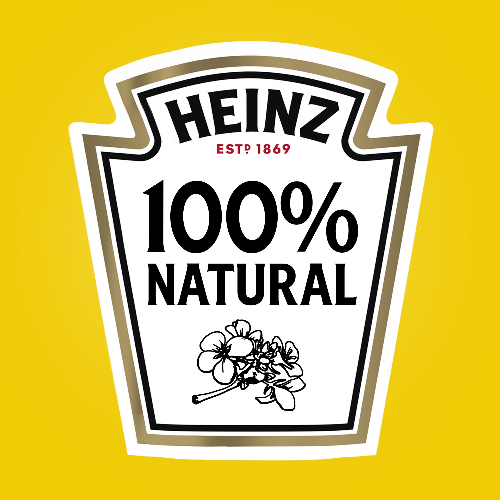 slide 3 of 8, Heinz 100% Natural Yellow Mustard Bottle, 14 oz