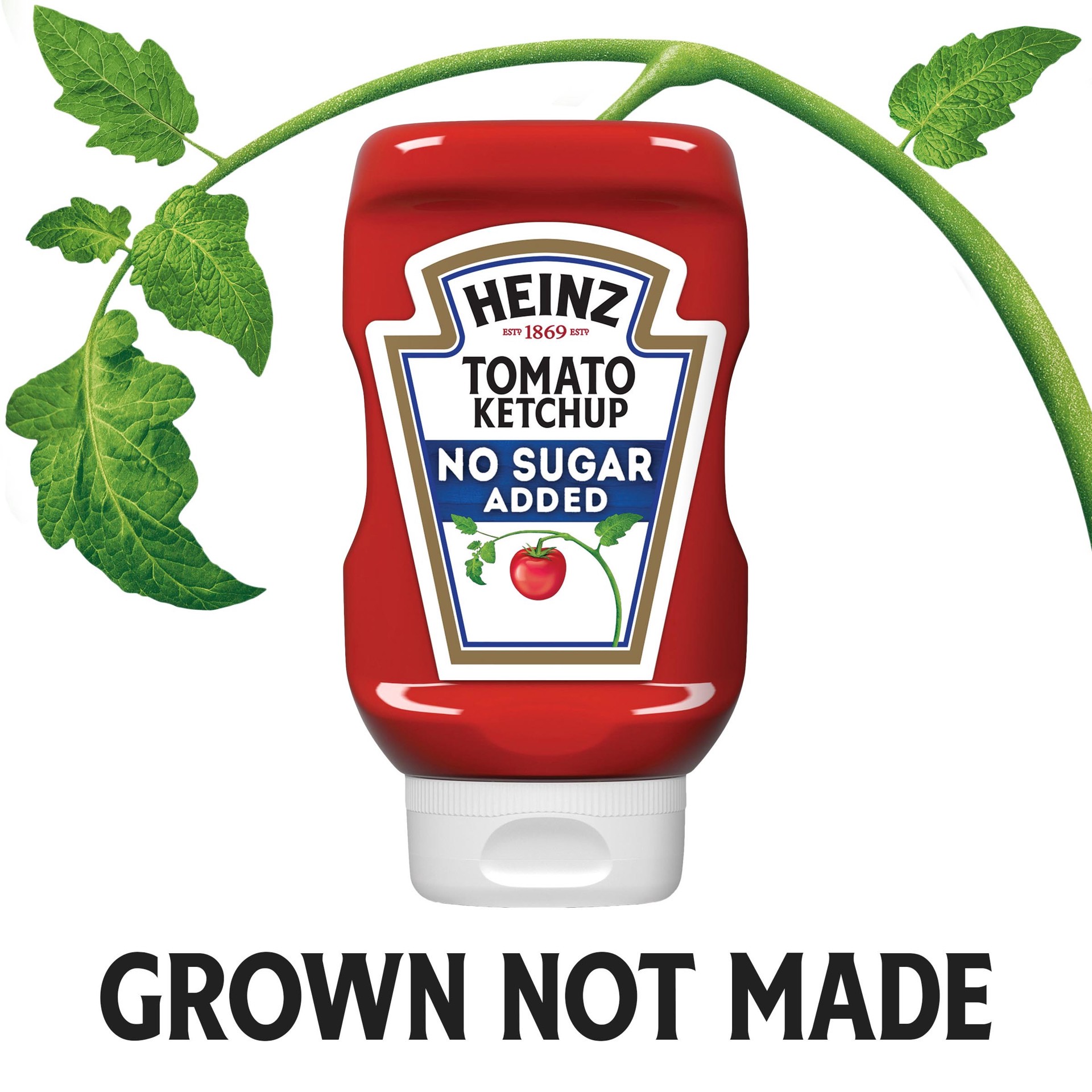 slide 6 of 7, Heinz Tomato Ketchup with No Sugar Added, 13 oz