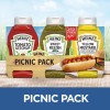 slide 4 of 7, Heinz Tomato Ketchup, Sweet Relish & 100% Natural Yellow Mustard Picnic Variety Pack Pack, 3 ct