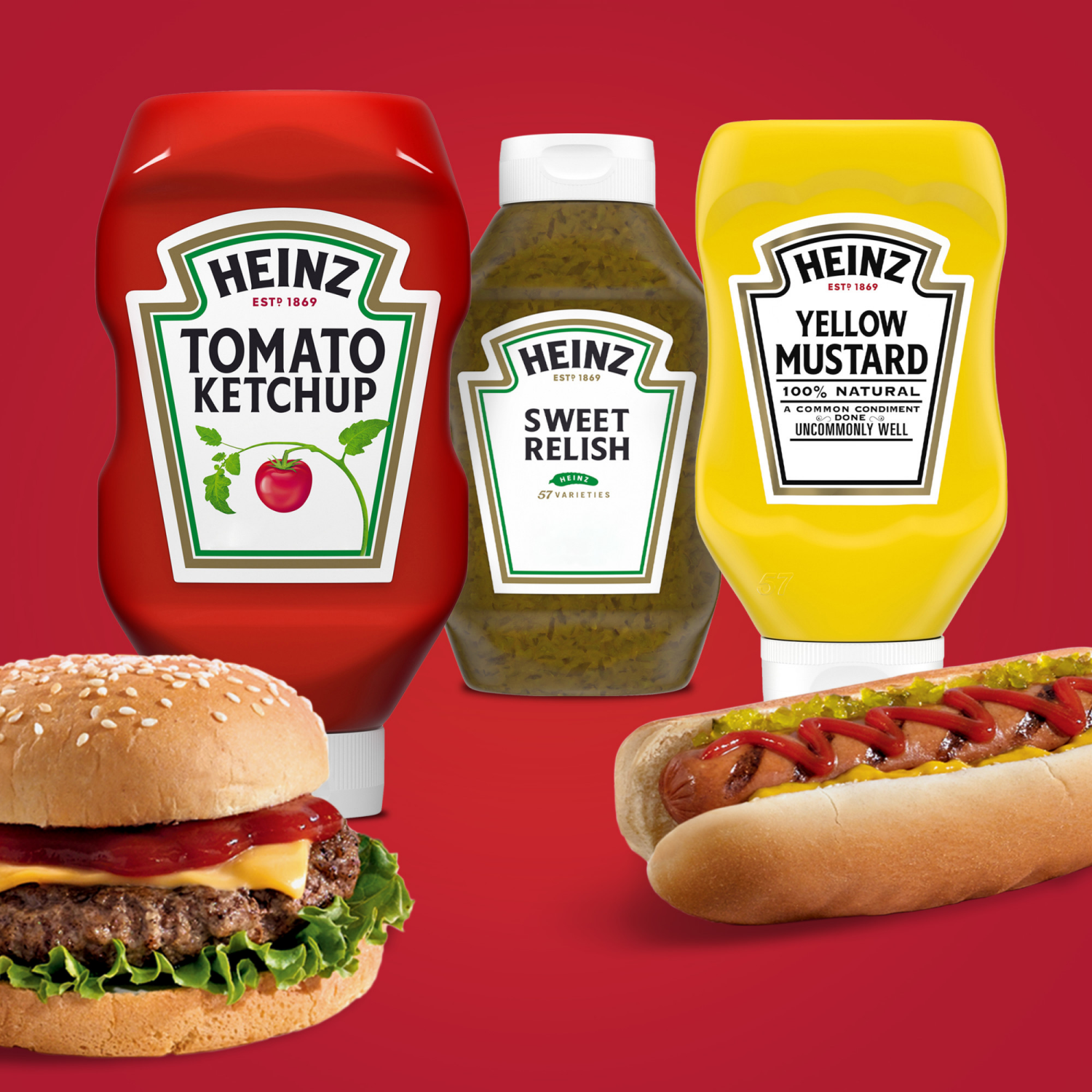 slide 6 of 8, Heinz Tomato Ketchup Sweet Relish Yellow Mustard Grill Pack 1 ea, 1 ct