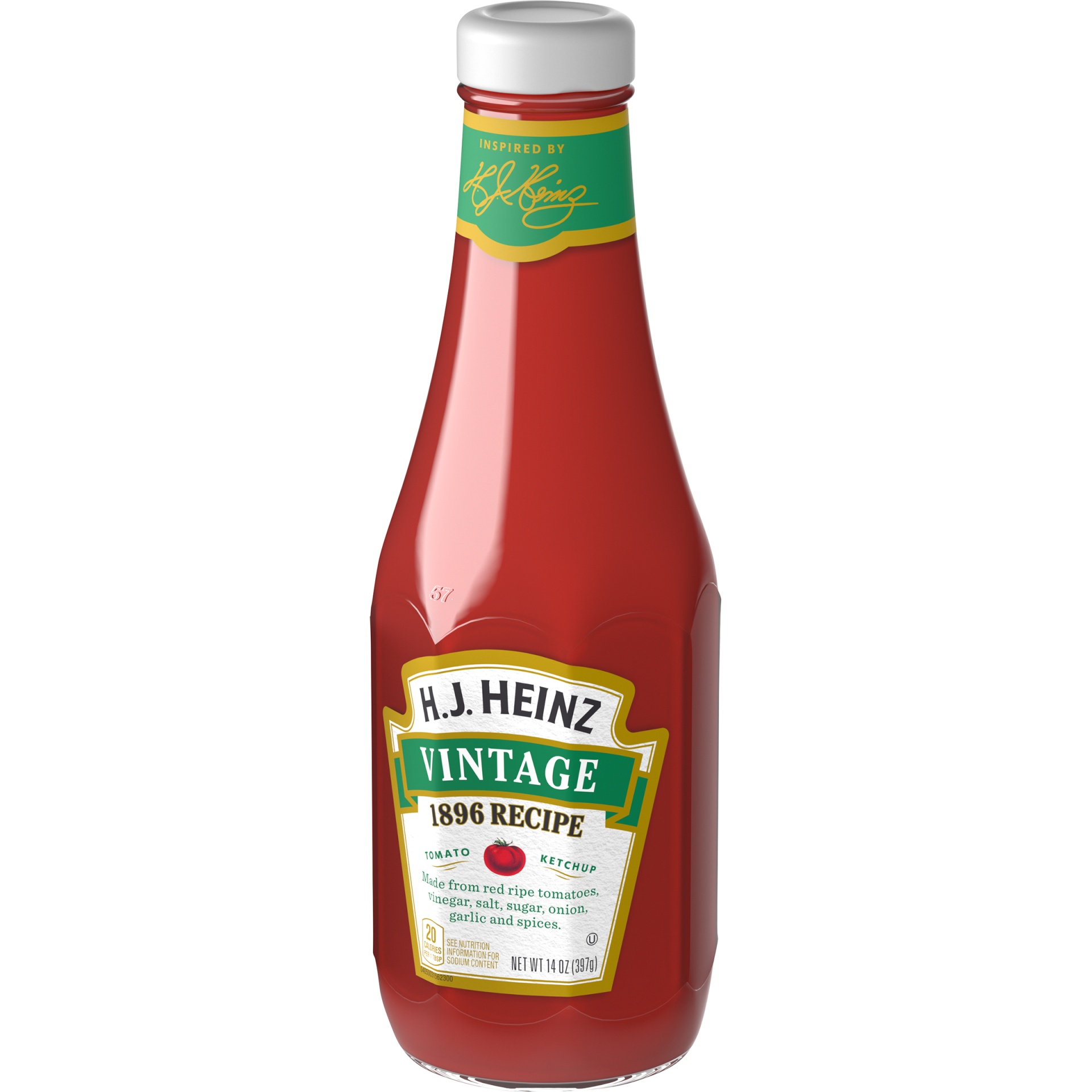 slide 3 of 6, Heinz H.J. Vintage 1896 Recipe Tomato Ketchup Bottle, 14 oz