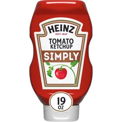 Heinz Simply Tomato Ketchup with No Artificial Sweeteners, 19 oz Bottle