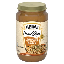 Heinz HomeStyle Caramelized Onion and Thyme Gravy, 12 oz Jar