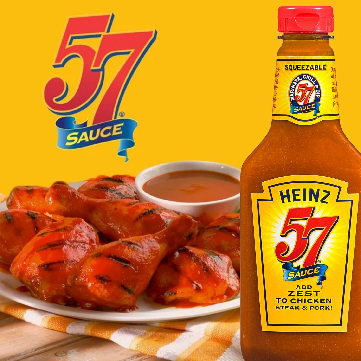 slide 2 of 5, Heinz 57 Sauce, 20 oz Bottle, 20 oz