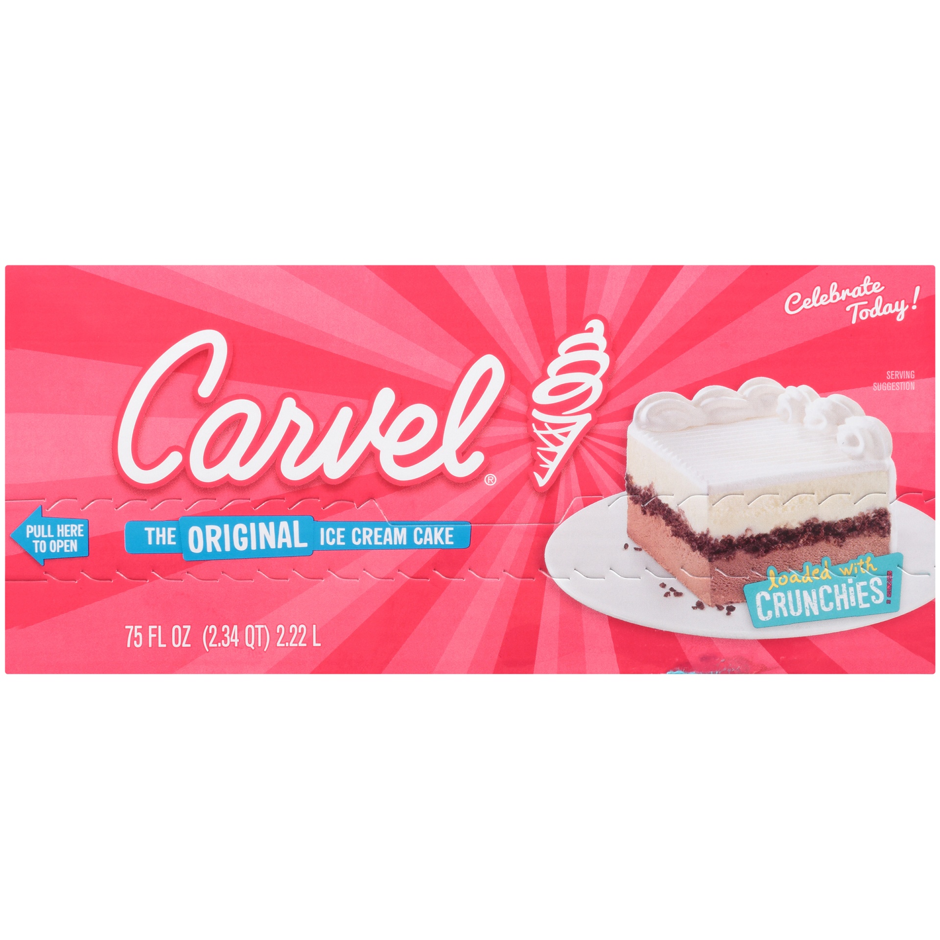 slide 7 of 7, Carvel Family Sheet Confetti Ice Cream Cake, 75 fl oz