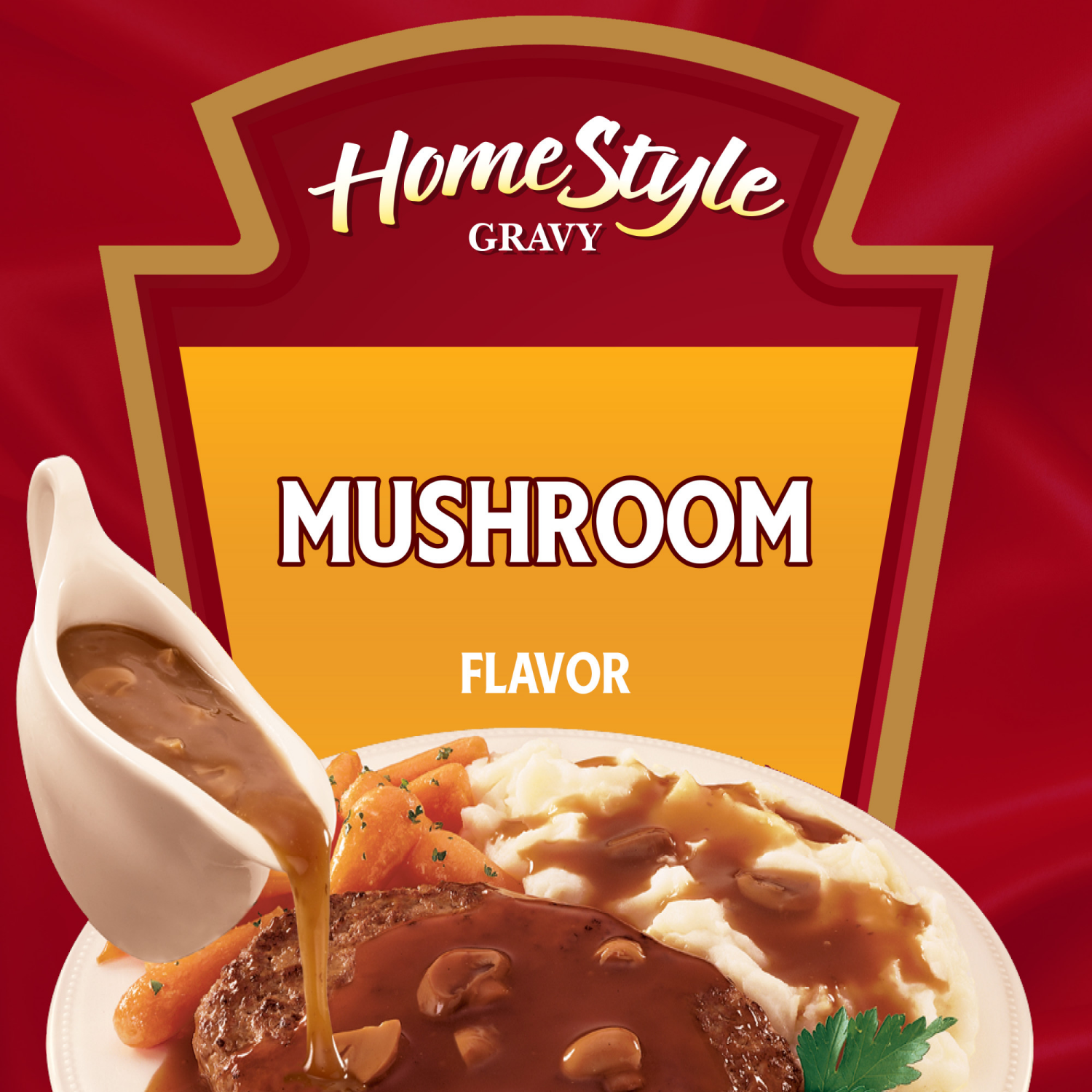 slide 6 of 8, Heinz HomeStyle Mushroom Gravy, 12 oz Jar, 12 oz