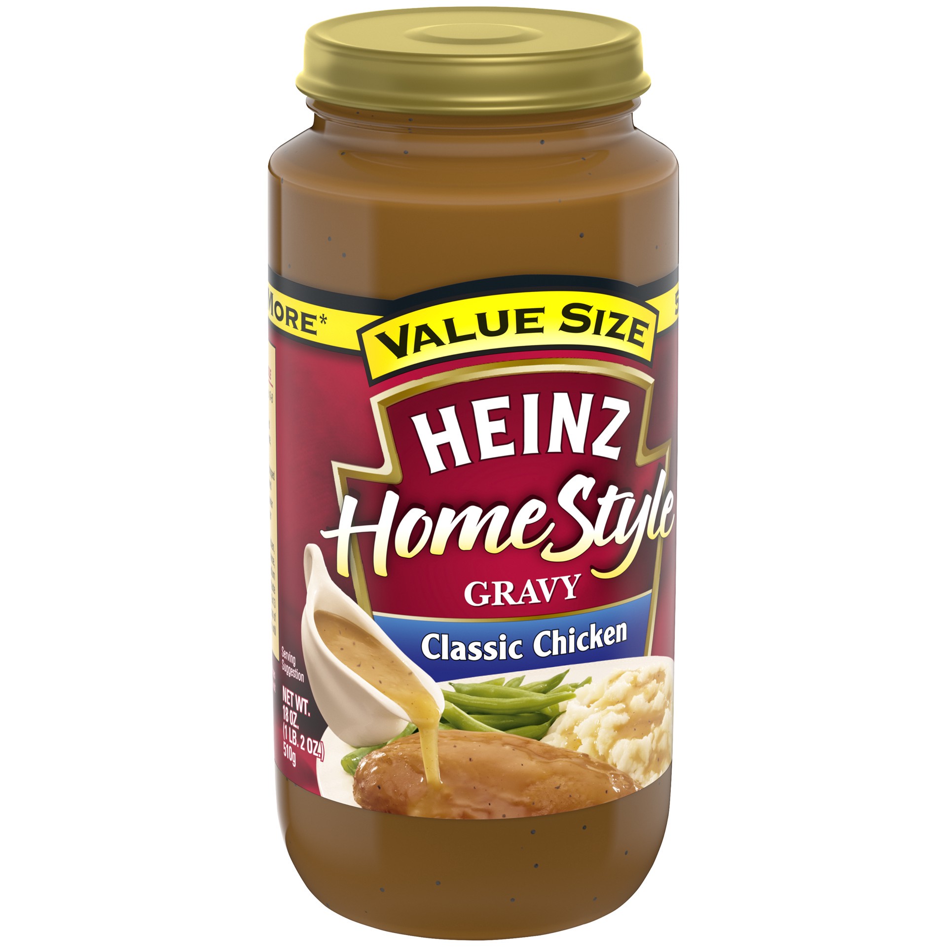 slide 6 of 8, Heinz HomeStyle Classic Chicken Gravy Value Size Jar, 18 fl oz