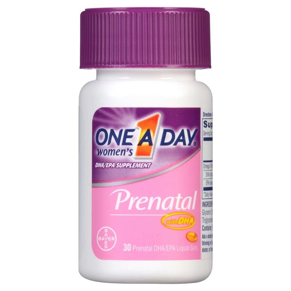 slide 4 of 6, One A Day Women's Prenatal Multivitamin Liquid Gels & Tablets, 60 ct