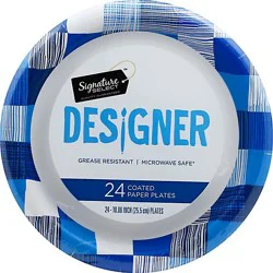 Signature Select Designer 10 Inch Plates - 24 Count