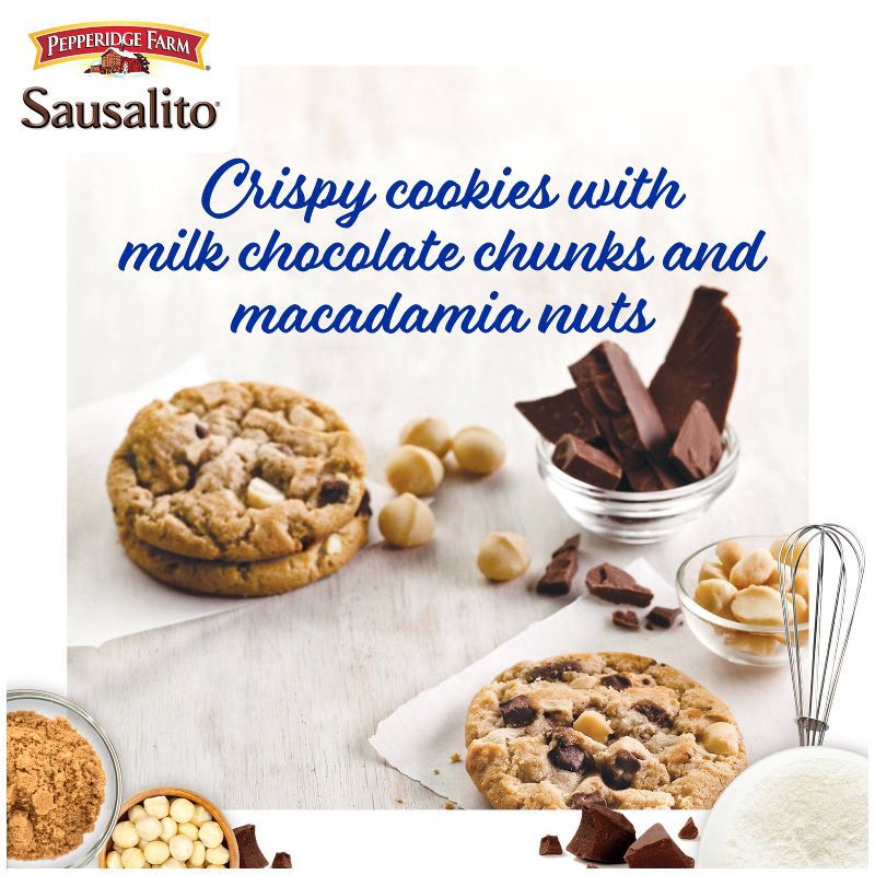 slide 2 of 10, Pepperidge Farm Sausalito Crispy Milk Chocolate Macadamia Cookies - 7.2oz/8ct, 7.2 oz, 8 ct
