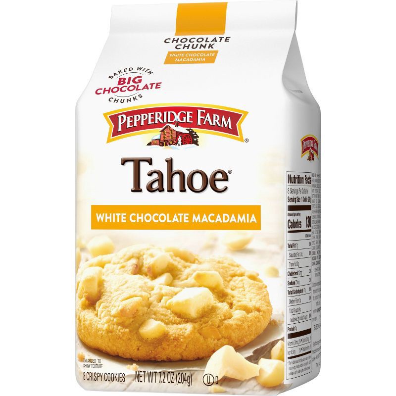 slide 8 of 9, Pepperidge Farm Tahoe Crispy White Chocolate Macadamia Cookies - 7.2oz/8ct, 7.2 oz, 8 ct