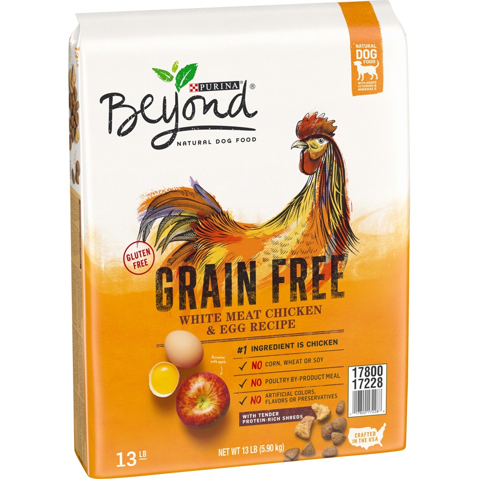 slide 2 of 9, Purina Beyond Grain Free, Natural Dry Dog Food, Grain Free White Meat Chicken & Egg Recipe, 13 lb