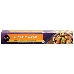 Signature Select Microwaveable Plastic Wraps 200 Sq. Ft. - Each