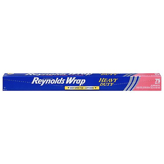 slide 1 of 1, Reynolds Wrap Heavy Duty Aluminum Foil - 75 Sq. Ft., 75 sq ft