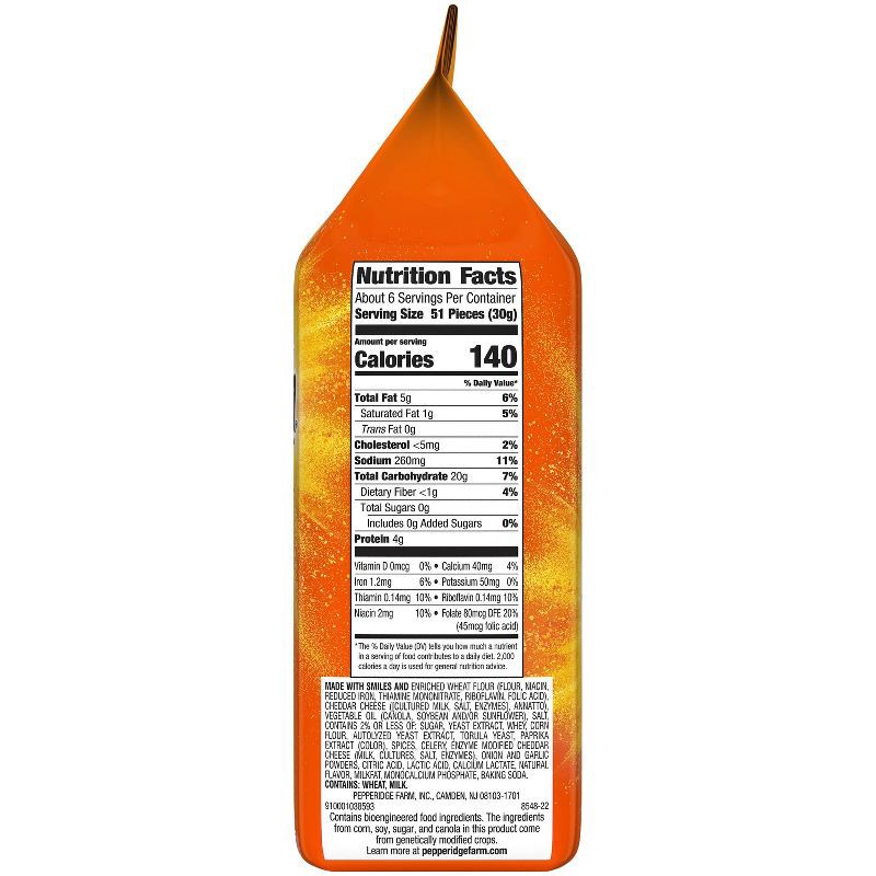 slide 3 of 8, Goldfish Flavor Blasted Xtra Cheddar Cheese Crackers Bag - 6.6oz, 6.6 oz