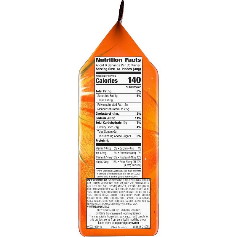 slide 6 of 8, Goldfish Flavor Blasted Xtra Cheddar Cheese Crackers Bag - 6.6oz, 6.6 oz
