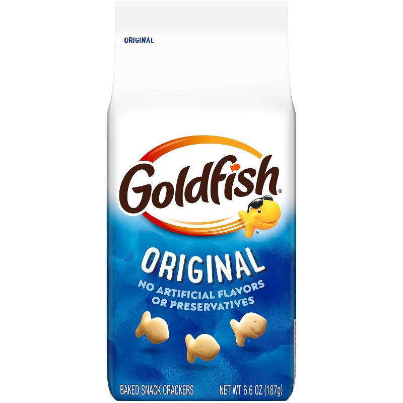 slide 1 of 10, Goldfish Original Crackers Snack Crackers Bag - 6.6oz, 6.6 oz