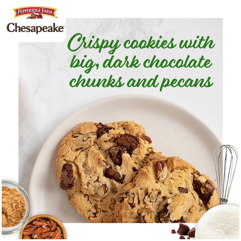 slide 7 of 10, Pepperidge Farm Chesapeake Crispy Chesapeake Dark Chocolate Pecan Cookies - 7.2oz/8ct, 7.2 oz, 8 ct