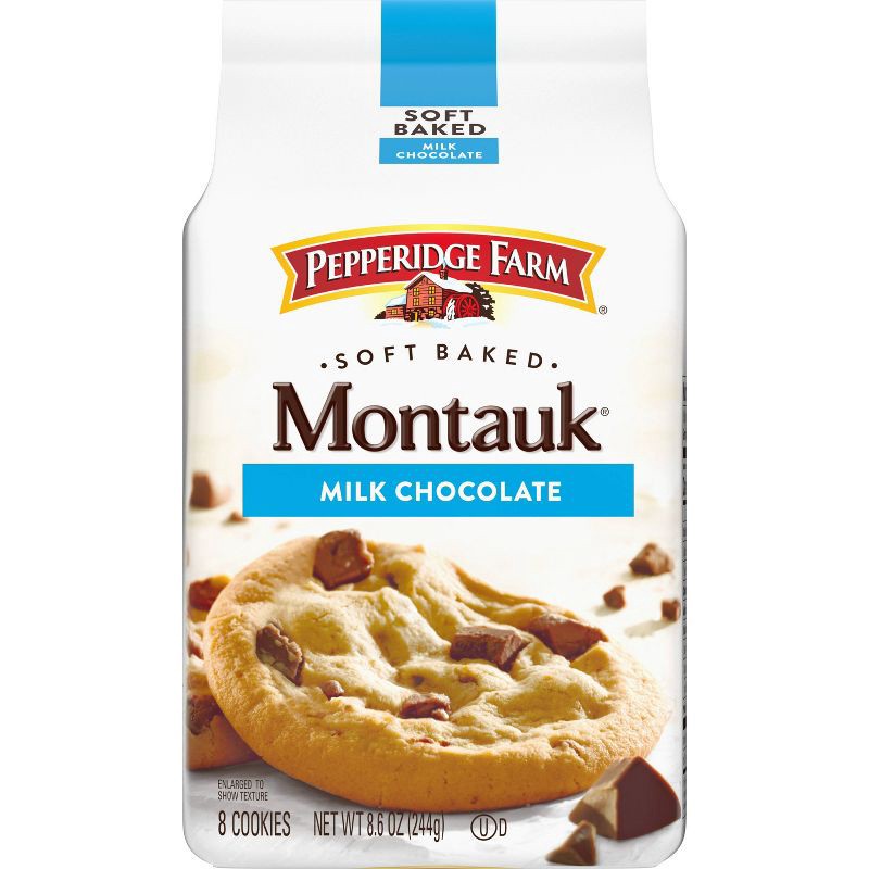 slide 1 of 9, Pepperidge Farm Montauk Soft Baked Milk Chocolate Cookies - 8.6oz, 8.6 oz