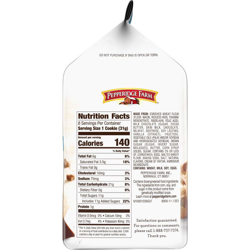 slide 5 of 9, Pepperidge Farm Montauk Soft Baked Milk Chocolate Cookies - 8.6oz, 8.6 oz