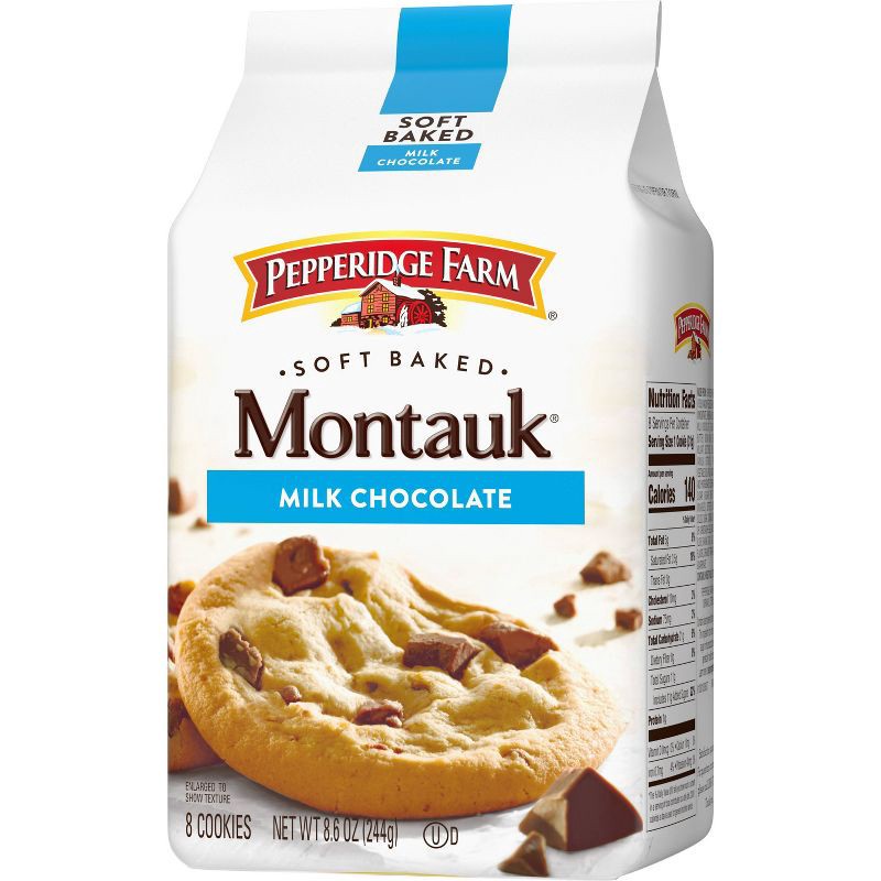 slide 5 of 9, Pepperidge Farm Montauk Soft Baked Milk Chocolate Cookies - 8.6oz, 8.6 oz