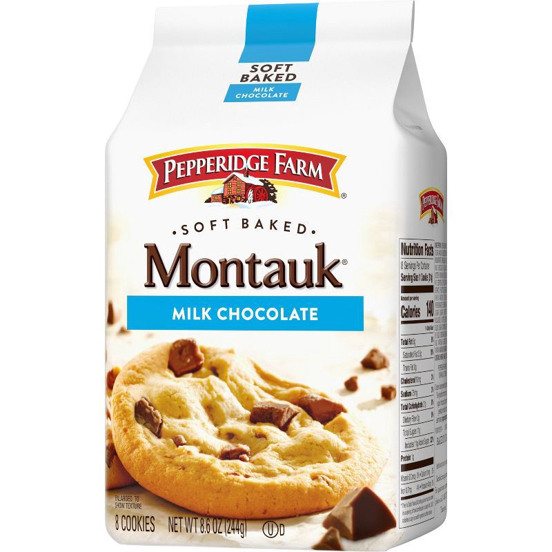 slide 8 of 9, Pepperidge Farm Montauk Soft Baked Milk Chocolate Cookies - 8.6oz, 8.6 oz