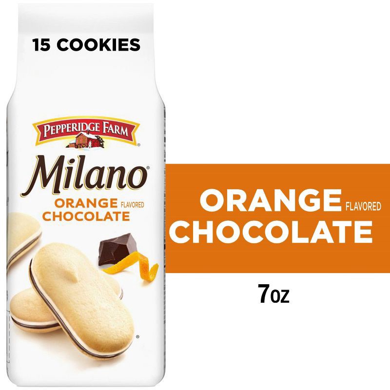 slide 9 of 9, Pepperidge Farm Milano Cookies Chocolate Orange - 7oz, 7 oz