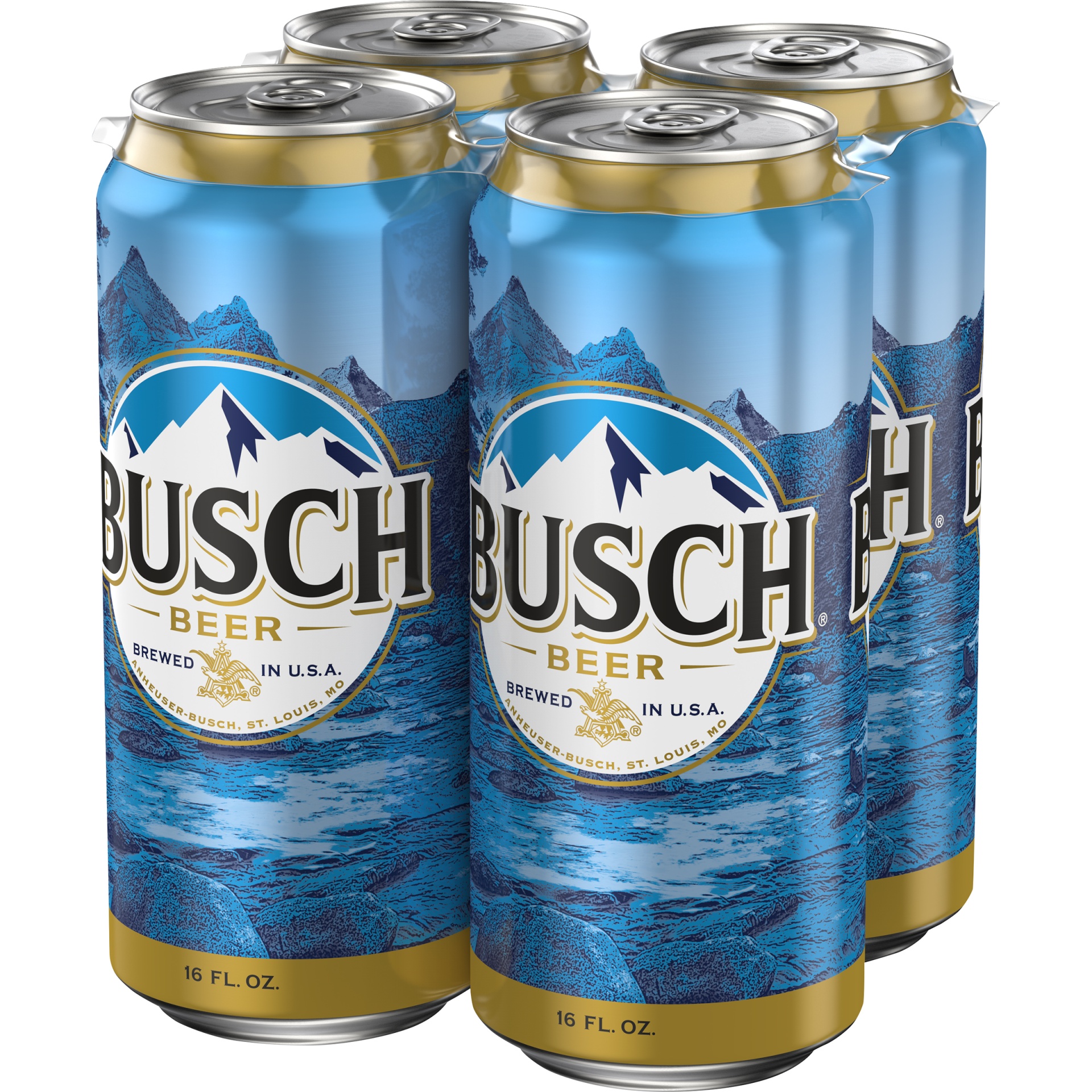 slide 3 of 3, Busch Beer - 4pk/16 fl oz Cans, 4 ct; 16 fl oz